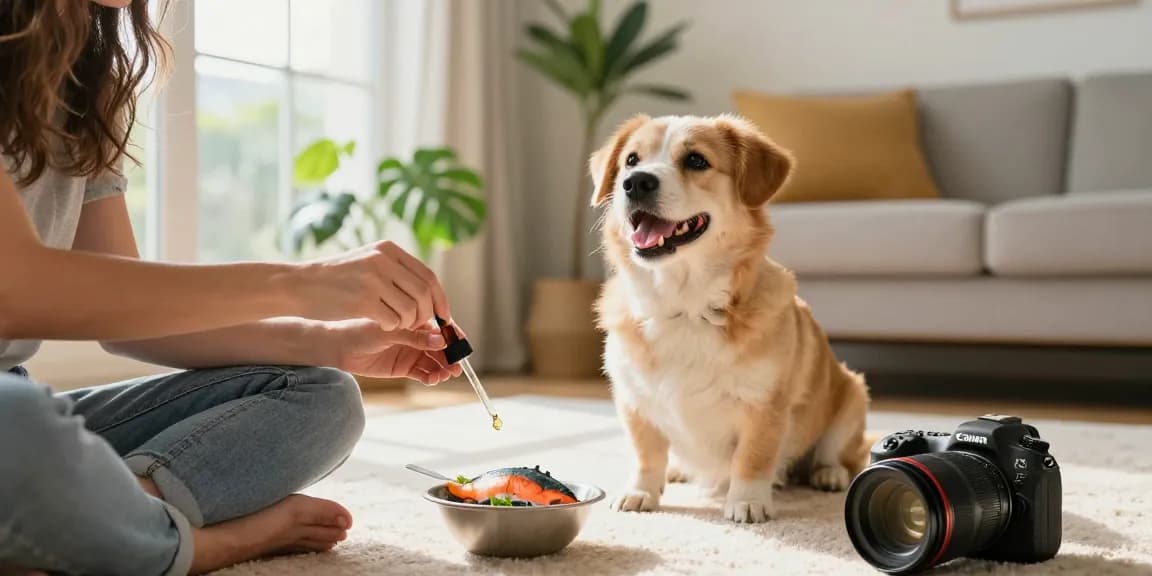 Shop now for CBD oil to support your dog's health, featuring natural ingredients and a happy pet.