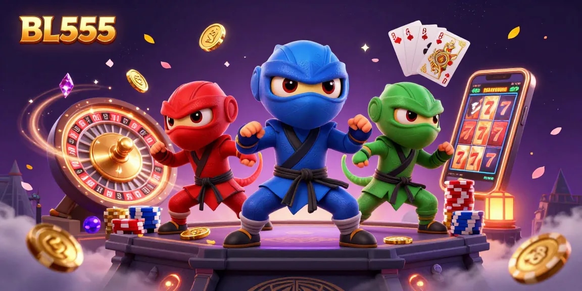 Experience thrilling martial arts action with the BL555 chameleon team amidst Casino excitement.
