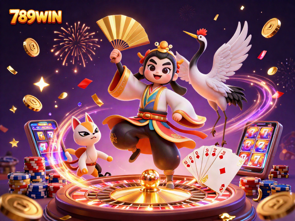 Engage with 789WIN’s vibrant casino scene featuring dazzling characters and games.