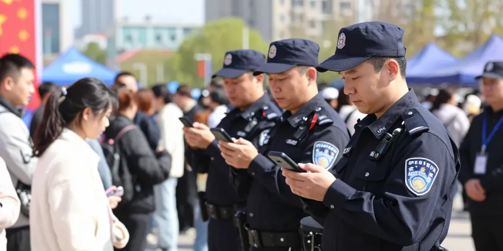 Trusted Security Services with professional guards providing community safety.