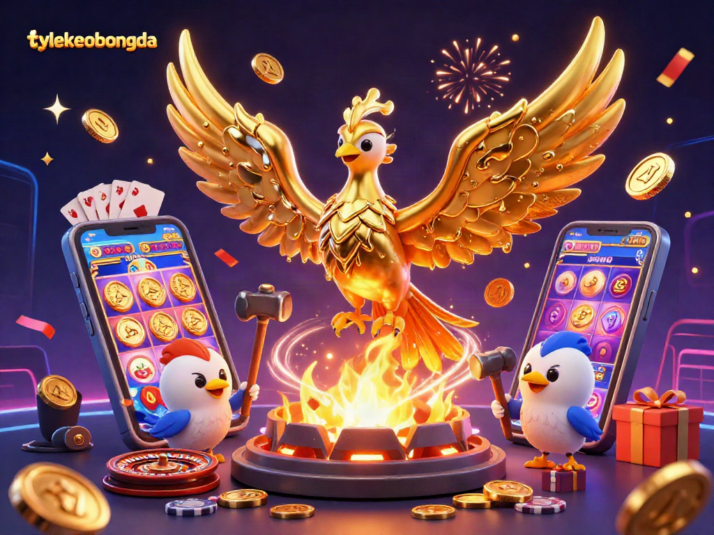 Experience epic wins with tylekeobongda as a golden phoenix ignites a dynamic gaming landscape.