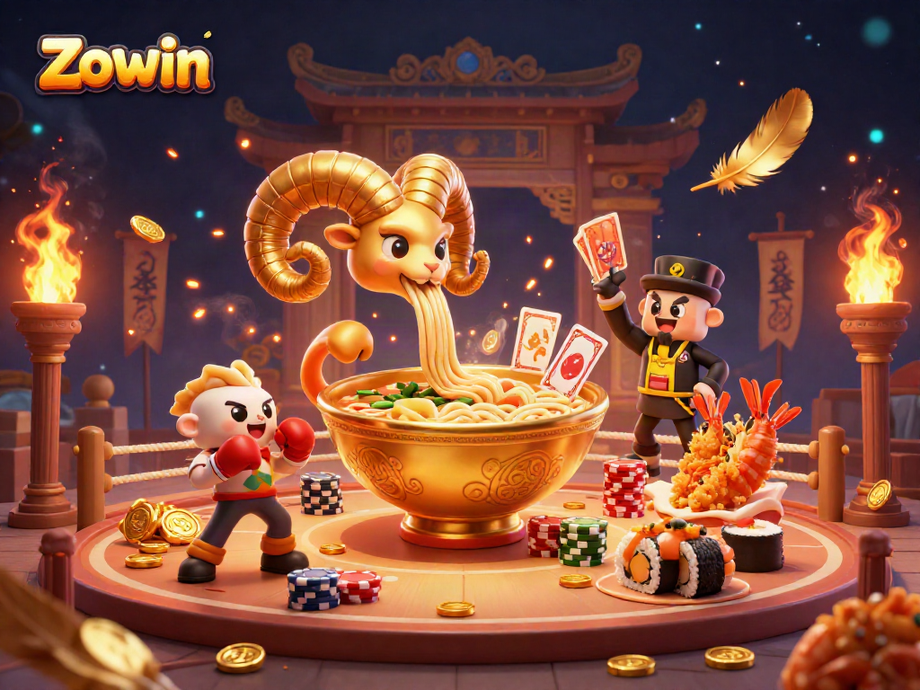 Zowin reveals exciting casino adventures with vibrant characters in a dynamic gambling scene.