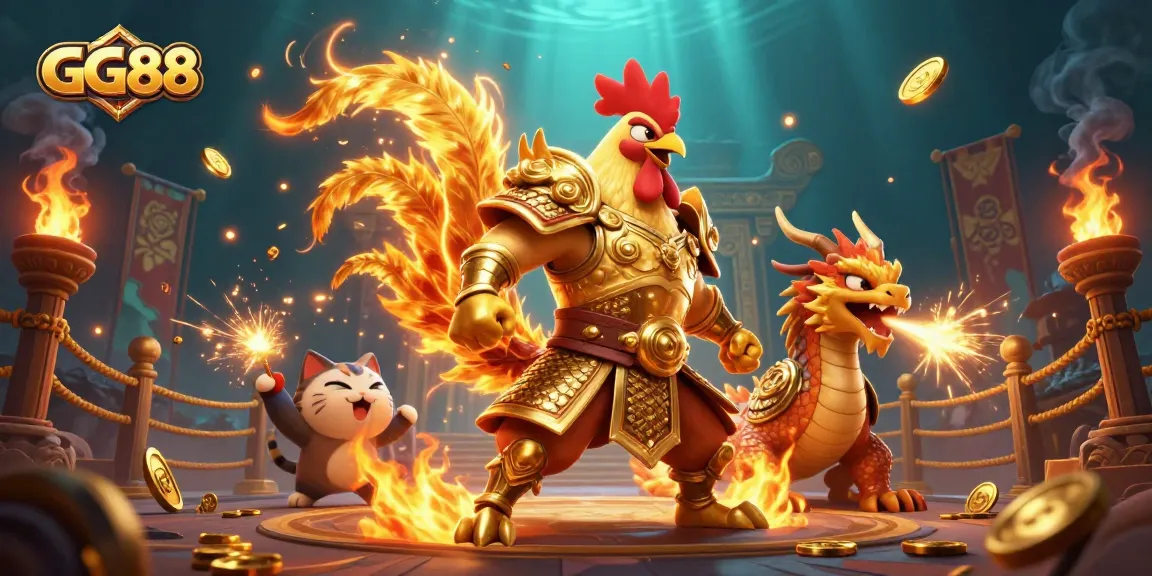 Experience the excitement of GG88 with vibrant characters in an electric casino scene.